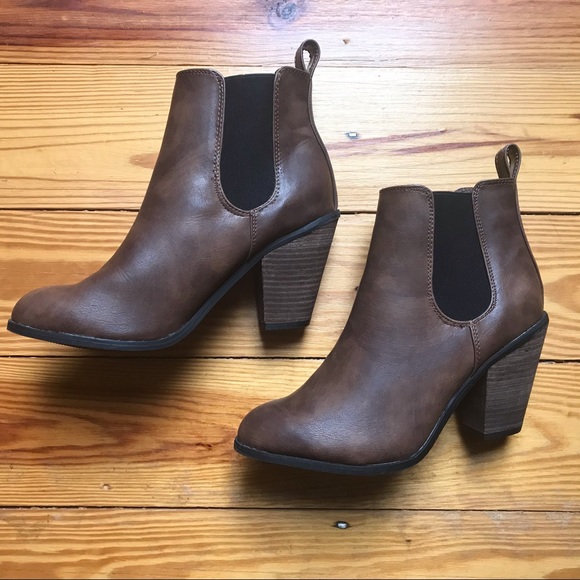 Cato Brown Black Ankle Boots, NWT, 10 - Picture 6 of 13